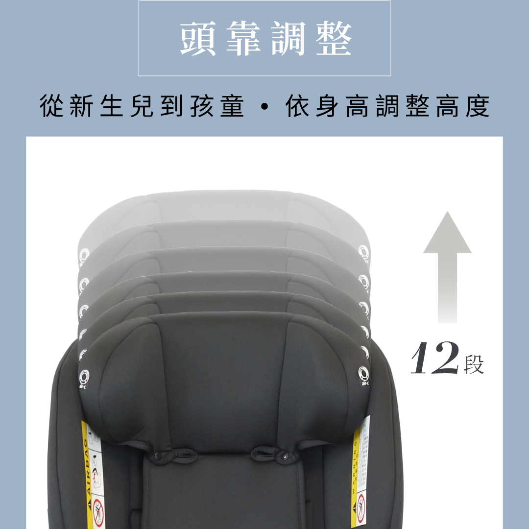 Cuore012 Plus ISOFIX安全座椅 - 經典黑 Cuore012 Plus ISOFIX安全座椅 - 經典黑