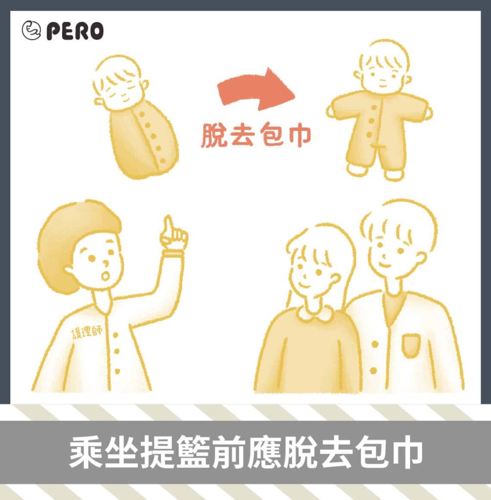 新生兒包巾與新生兒提籃
